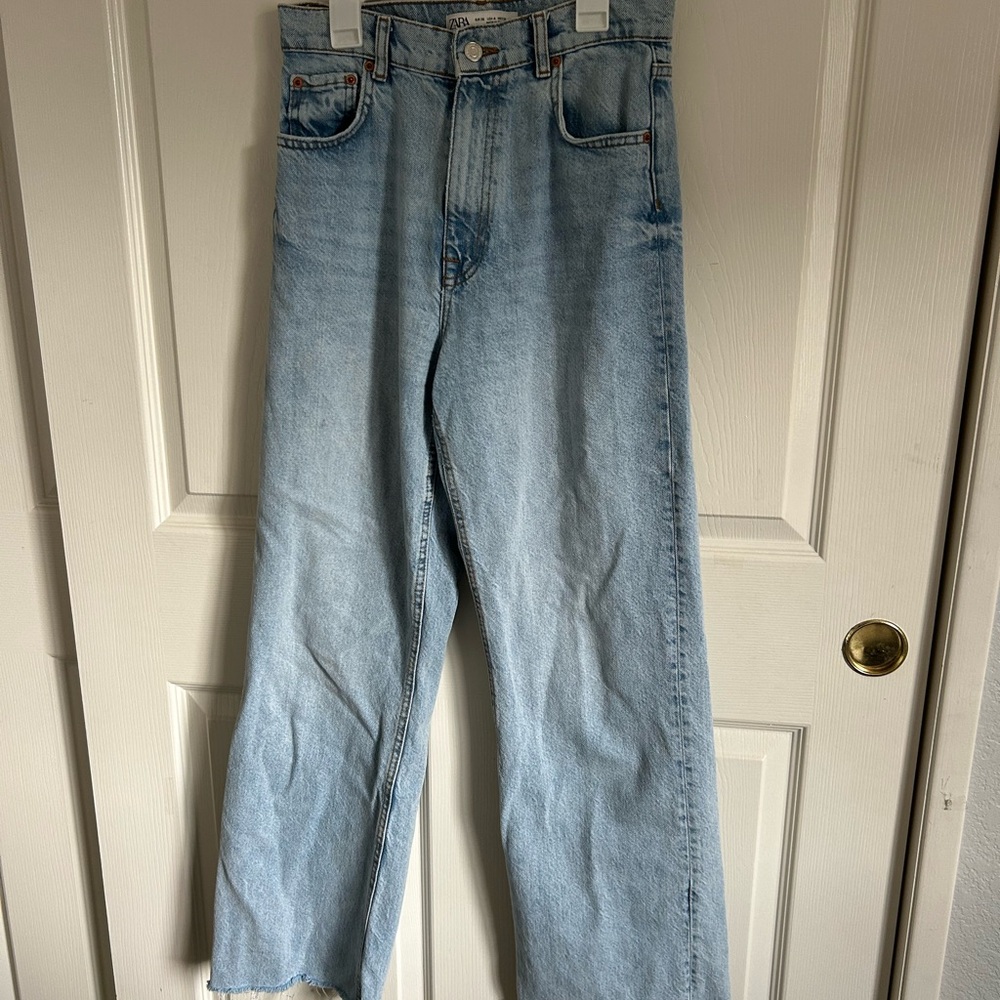 Zara blue jeans straight leg